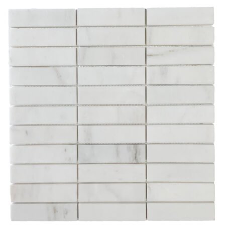 1″x4″ Bianco Oro Stacked Polished