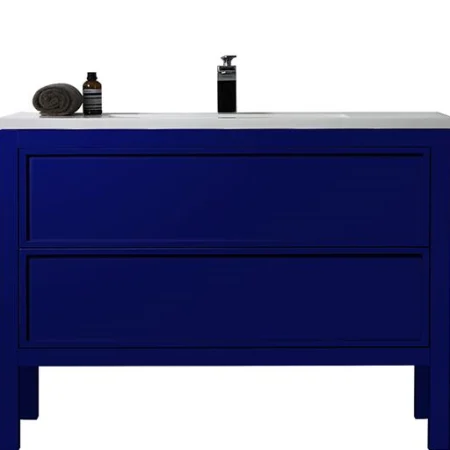 Annecy 48” Navy Blue Free Standing Modern Bathroom Vanity