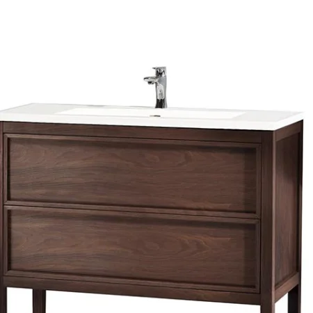 dark walnut bathroom cabinet