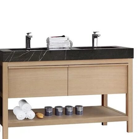 Bibury 48” White Wash Oak Free Standing Modern Bathroom Vanity