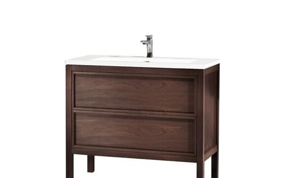 Annecy 36” Dark Walnut Free Standing Modern Bathroom Vanity